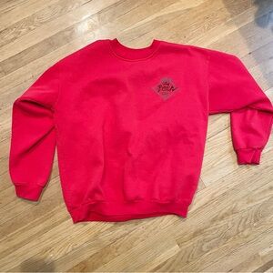 1990’s Unisex Red Crewneck Sweatshirt